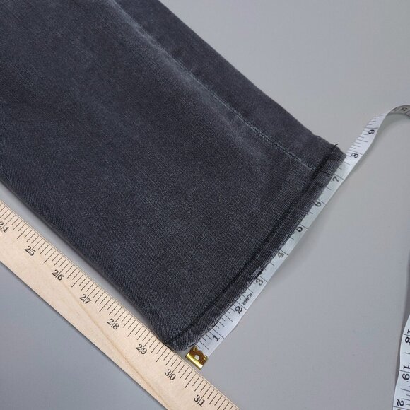 7 For All Mankind The Straight Leg Distressed Stretch Grunge Punk Emo Jean 32x30 - Picture 12 of 13